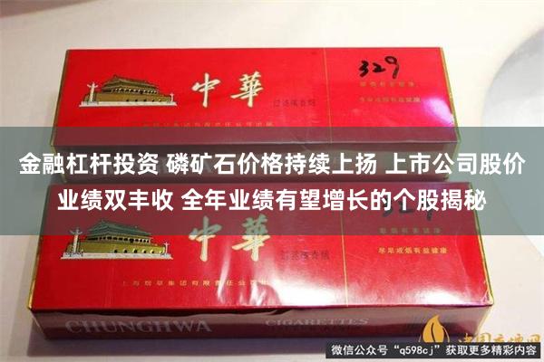 金融杠杆投资 磷矿石价格持续上扬 上市公司股价业绩双丰收 全年业绩有望增长的个股揭秘