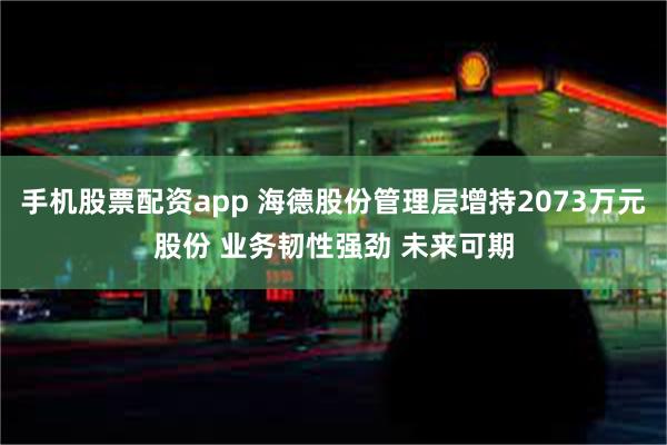 手机股票配资app 海德股份管理层增持2073万元股份 业务韧性强劲 未来可期