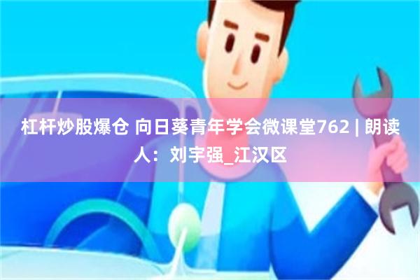 杠杆炒股爆仓 向日葵青年学会微课堂762 | 朗读人：刘宇强_江汉区