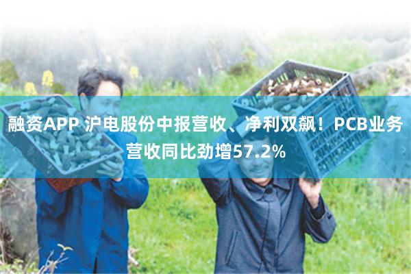 融资APP 沪电股份中报营收、净利双飙！PCB业务营收同比劲增57.2%